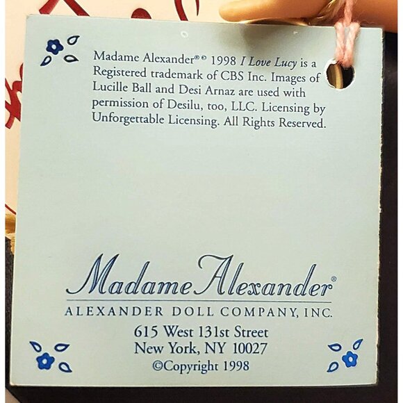 VINTAGE I LOVE LUCY MADAME ALEXANDER SHADOW POLKA DOT 75TH ANNIVERSARY DOLL - Picture 14 of 15